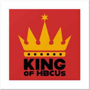 King Of HBCUs Gold/Black Logo Tee Posters and Art